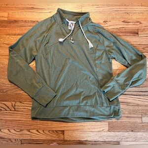 Avalanche Women’s Green Pullover with Drawstring Collar Sz L